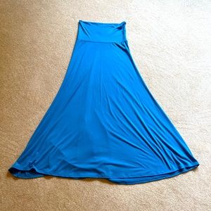 Lularoe bright blue maxi skirt